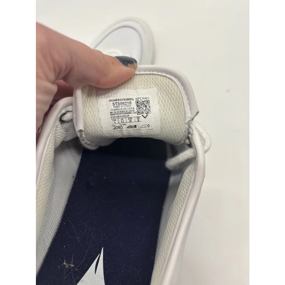Womens Sperry Sneakers, Size 9, White
